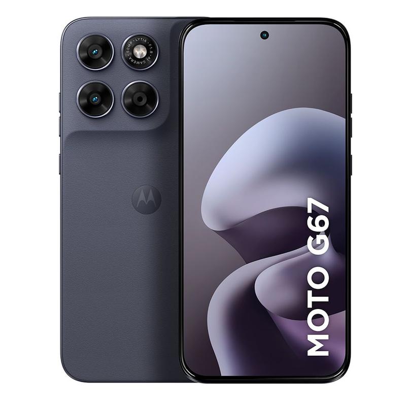 Smartphone Motorola Moto G67 5G Chumbo, 128GB, 4GB RAM e Câmera